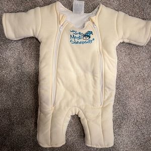 Used one time- Merlin Sleep Suit size small (3-6 months, 12-18 lbs)